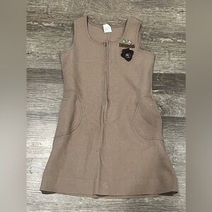 FINAL PRICE Vintage Girl Scouts Kid’s Dress with Sash & Patches